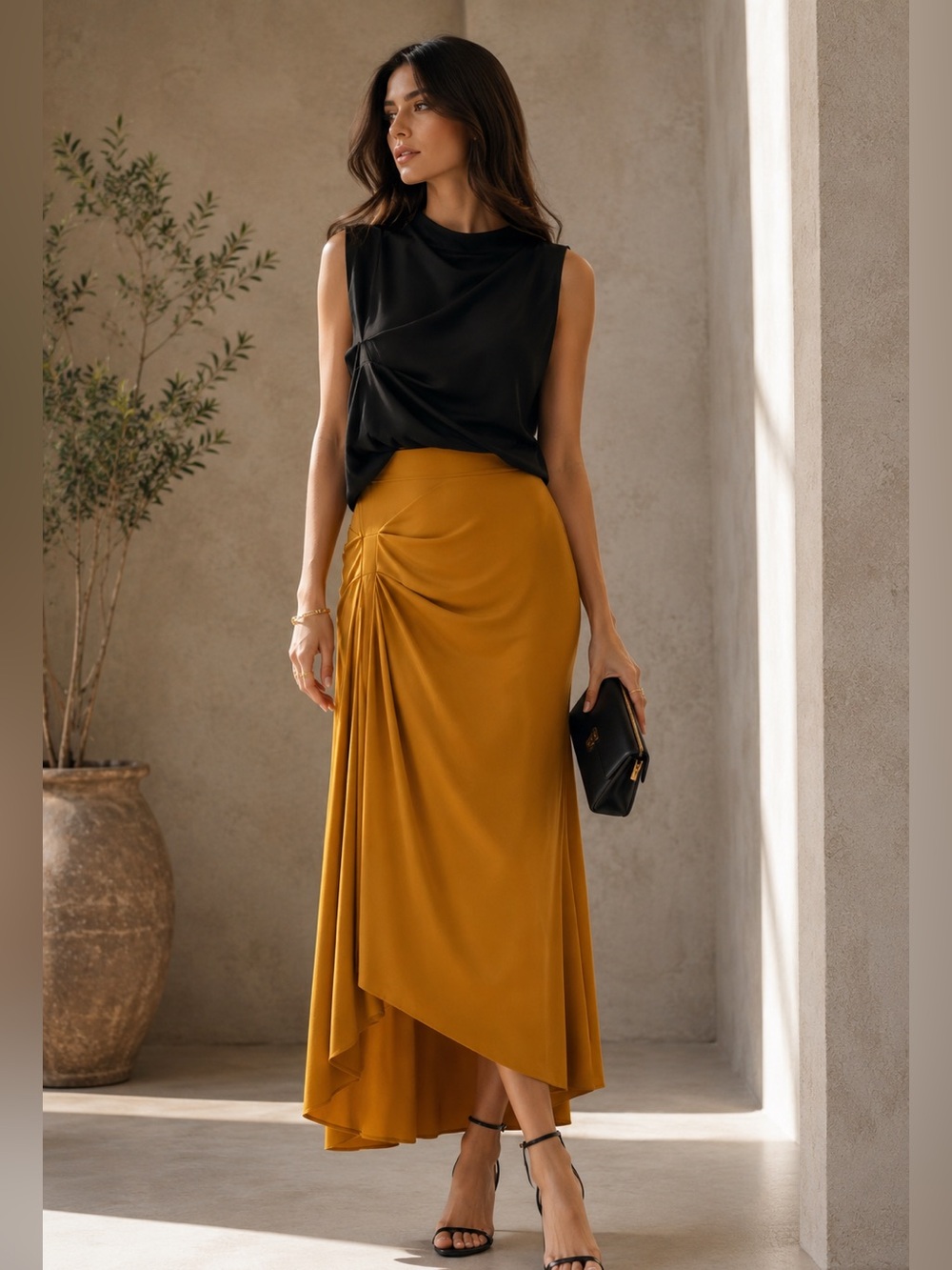 NWOT Zara high low skirt.